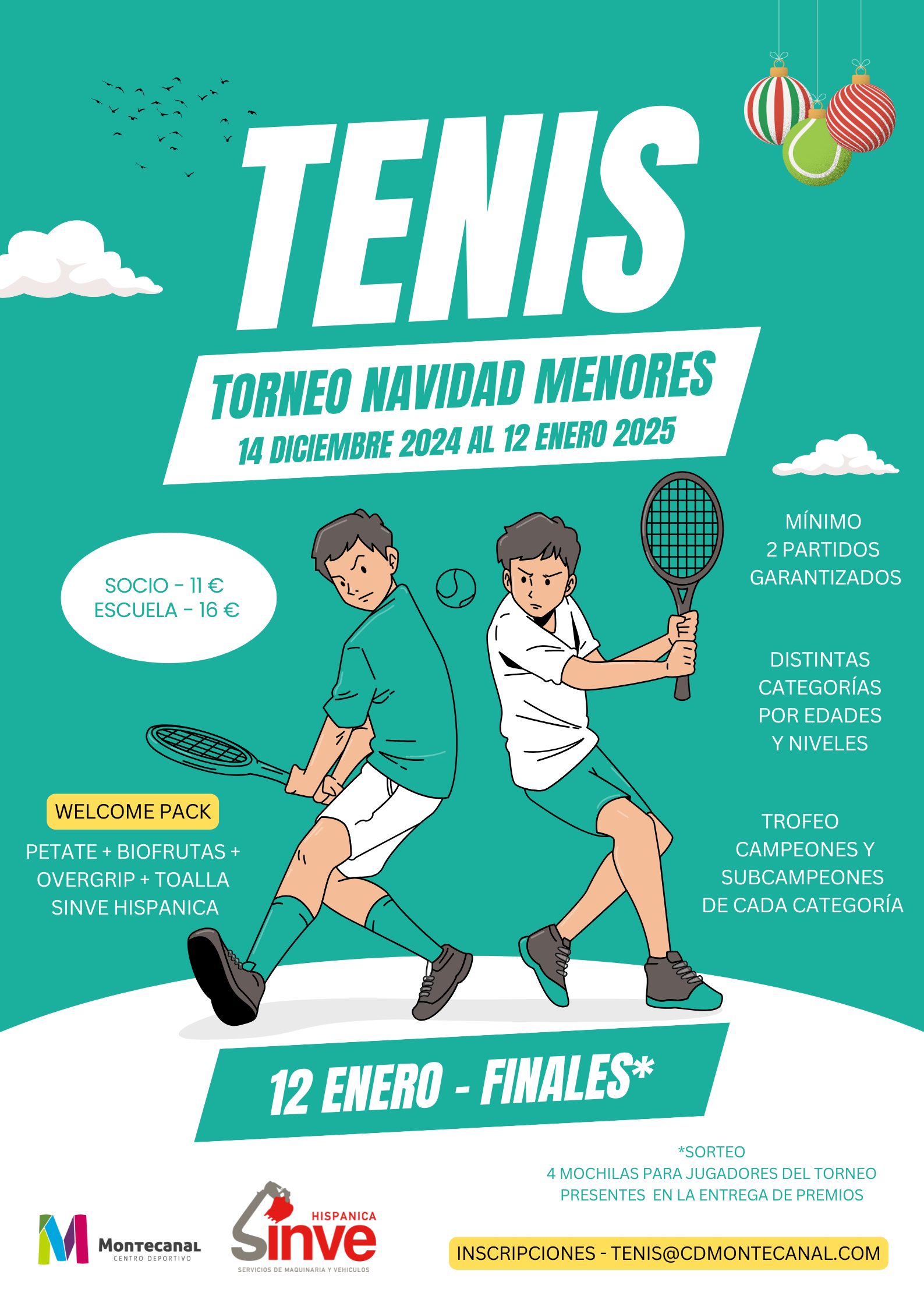 Torneo de Navidad de menores de tenis